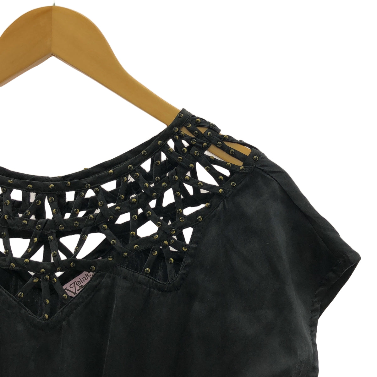 維爾尼卡 |絲綢 Bijou 十字連身裙 |黑色 |女性的