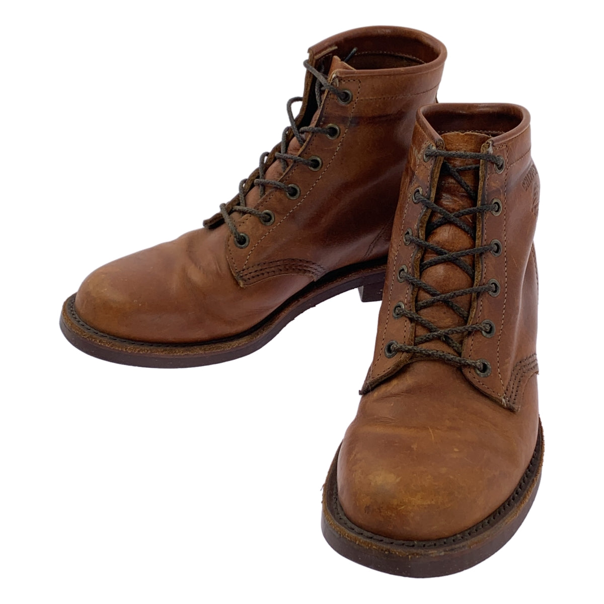 CHIPPEWA / チペワ | プレーントゥ レースアップ レザー ブーツ | ブラウン | メンズ