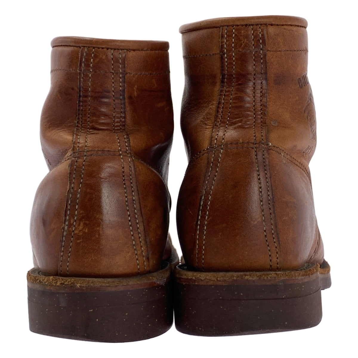CHIPPEWA / チペワ | プレーントゥ レースアップ レザー ブーツ | ブラウン | メンズ
