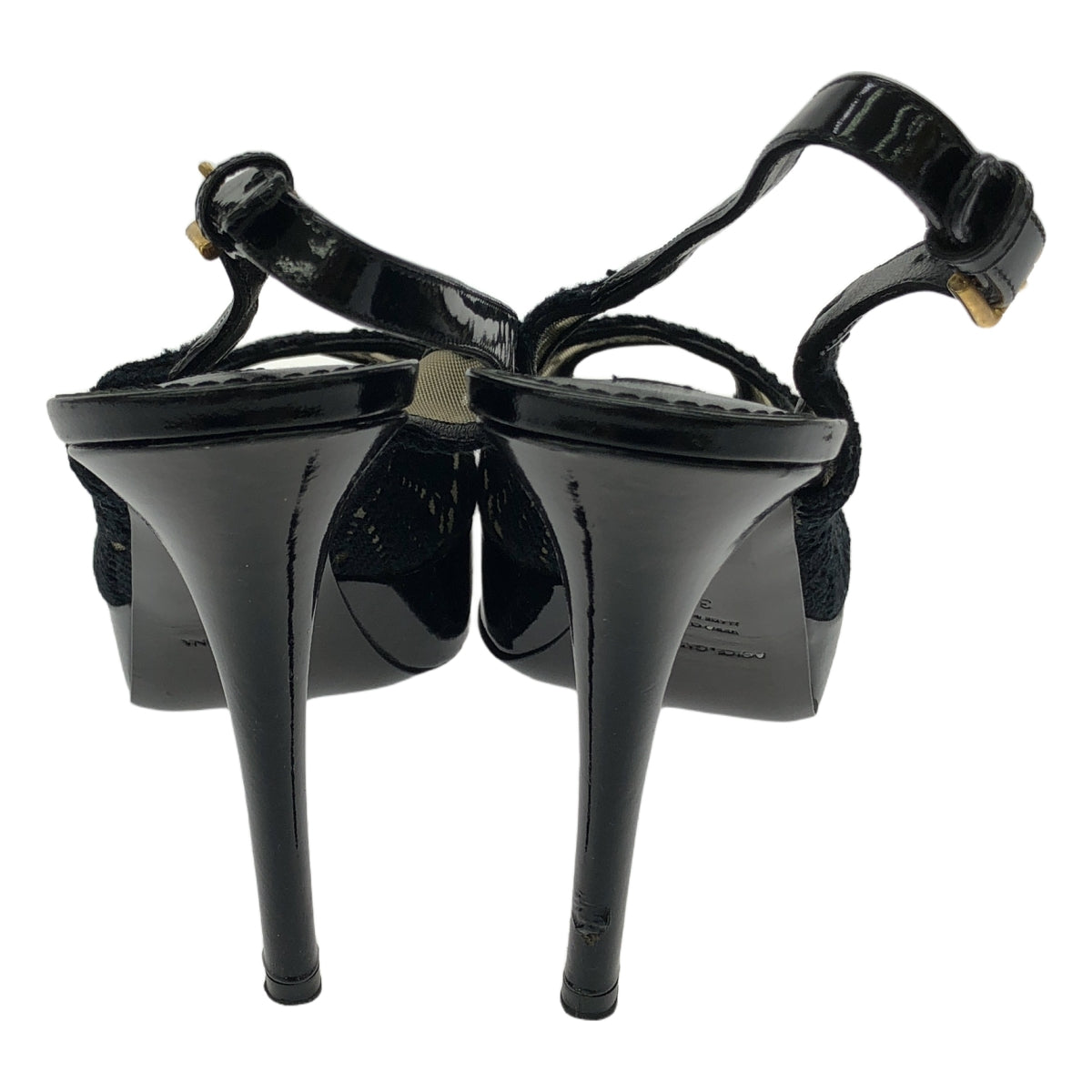 DOLCE &amp; GABBANA / Dolce &amp; Gabbana Dolgaba | 蕾絲厚底涼鞋 | 38 | 黑色 | 女款