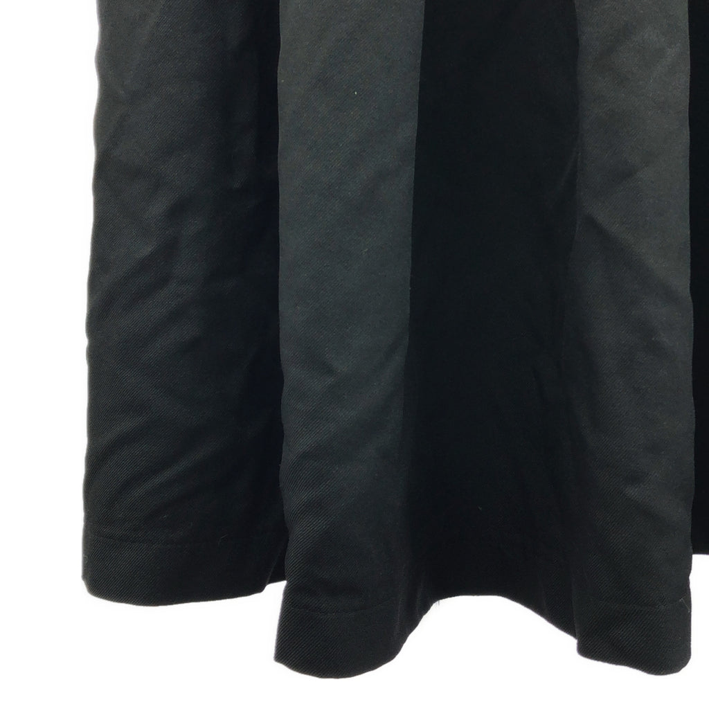 COMME des GARCONS / 컴데 갤슨 | 2015AW | 폴리 융합 턱 와이드 스커트 | S | 블랙 | 여성
