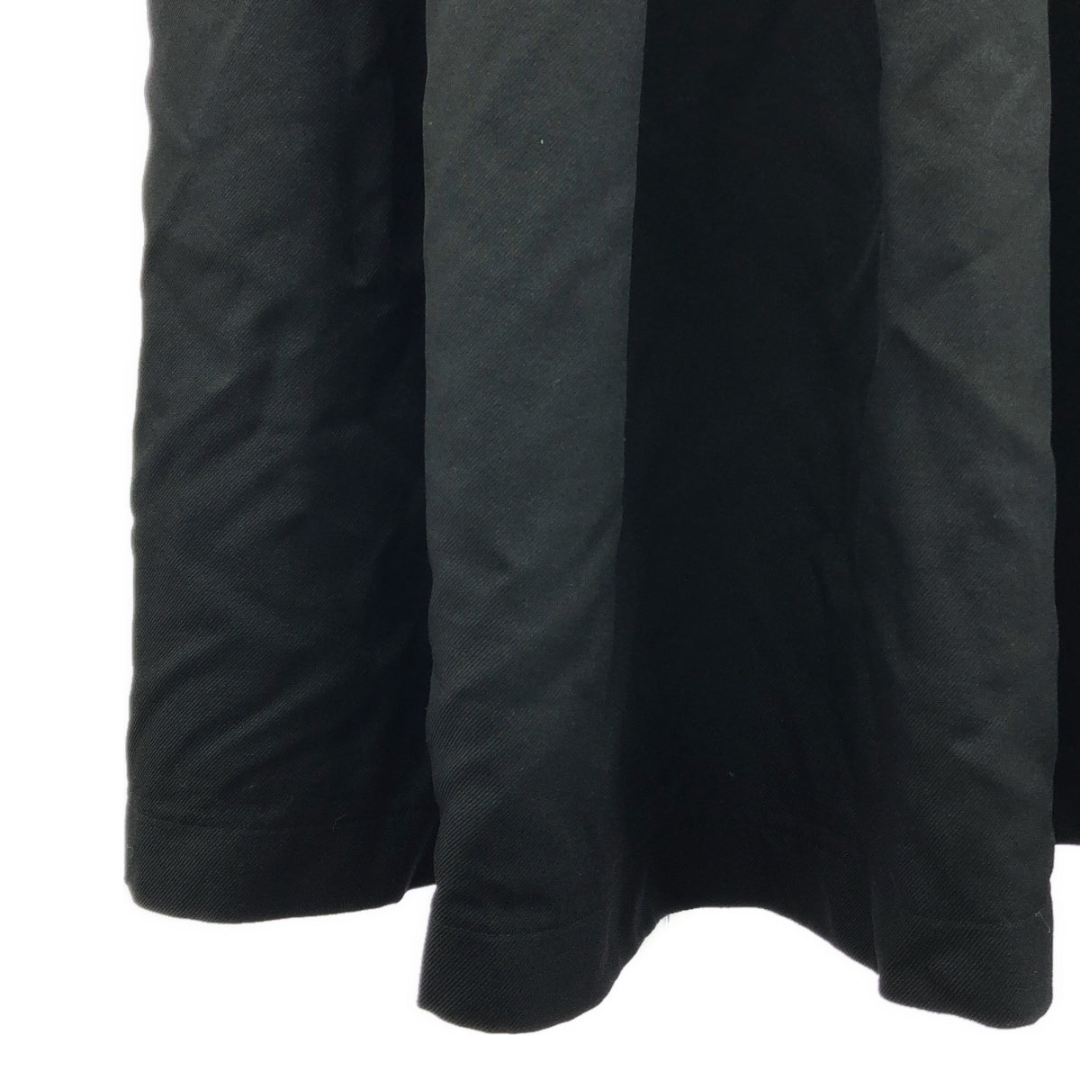 COMME des GARCONS / 컴데 갤슨 | 2015AW | 폴리 융합 턱 와이드 스커트 | S | 블랙 | 여성