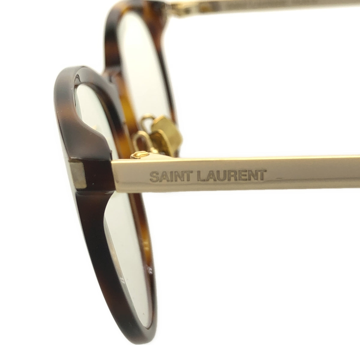 SAINT LAURENT / 생로랑 | Classic 하바나 안경 | 50□20-145 | 아바나 골드 투명한