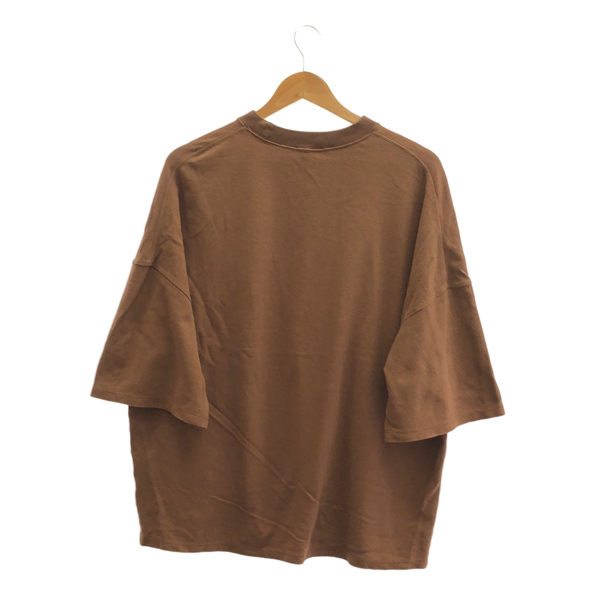 AUBETT | 2022SS | High twist SZ gauze smooth oversized tapered T-shirt | 3 | Men's