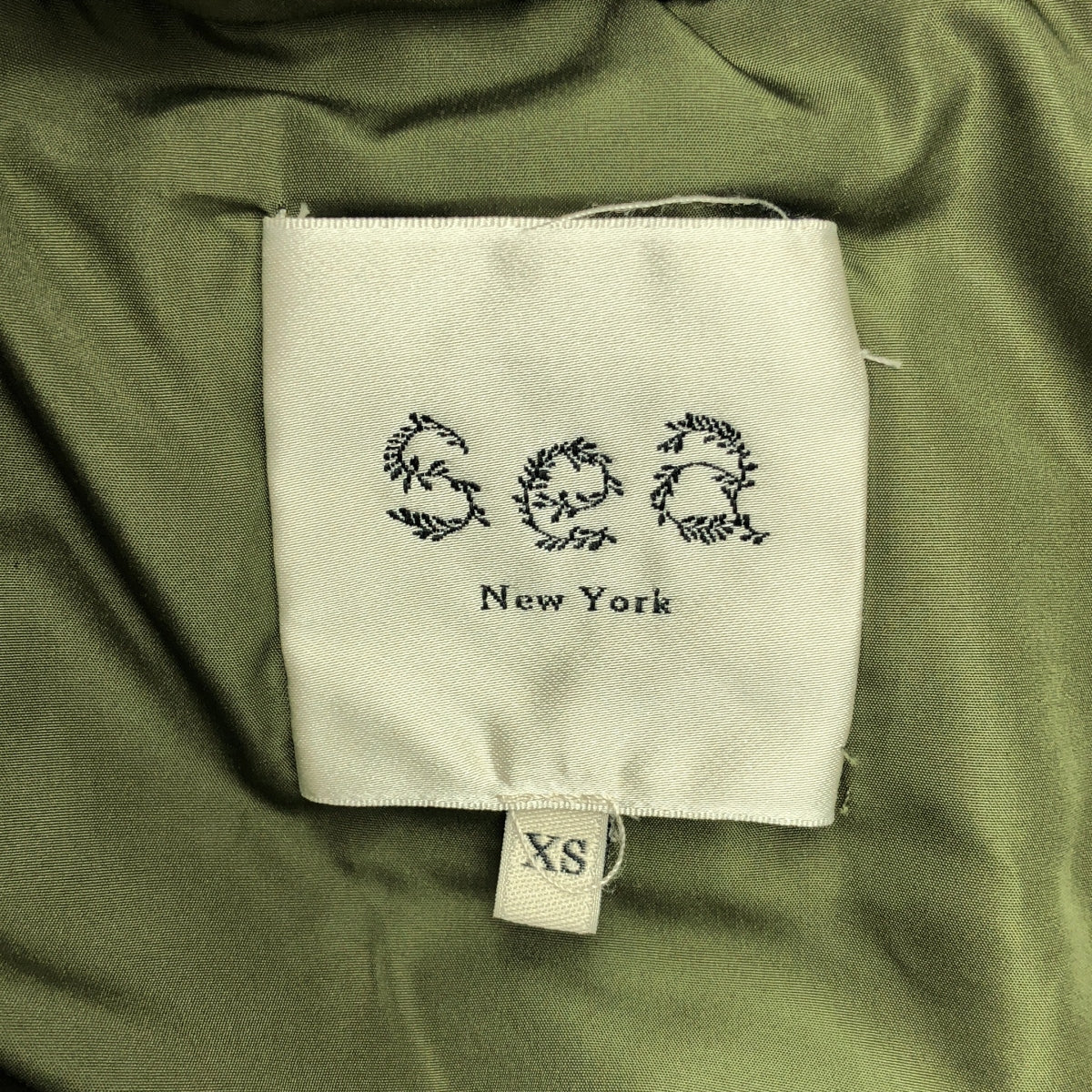 sea ​​New York / 씨 뉴욕 | suzu long coat 퀼트 다운 롱 코트 | XS | 카키 | 여성