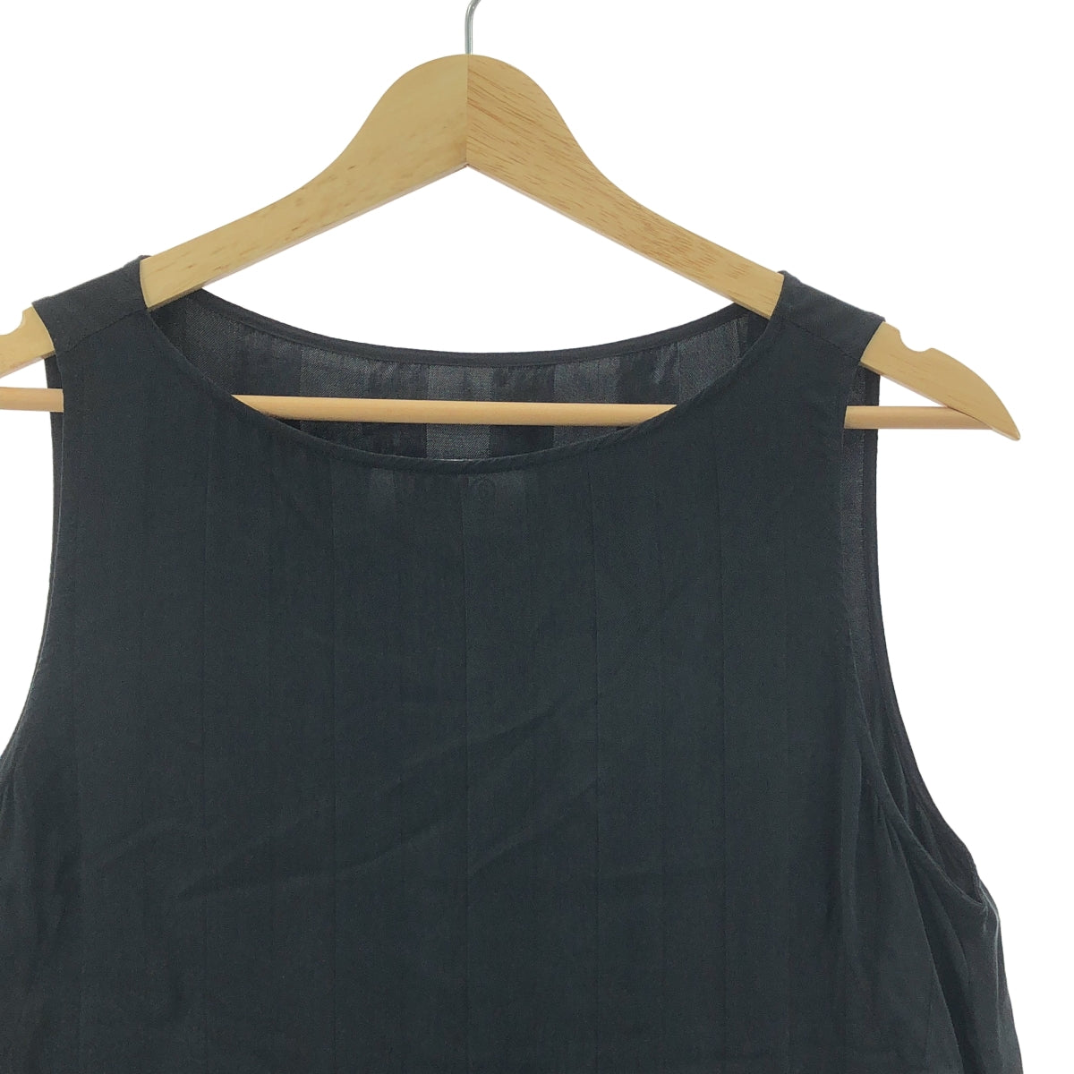 MM6 Maison Margiela / エムエムシックスメゾンマルジェラ | キュプラ コットン 2WAY ノースリーブ ワンピース ブラウス | 40 | ホワイト / ブラック | レディース