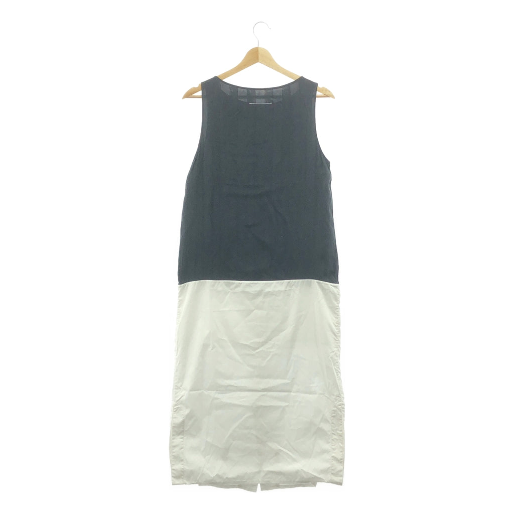 MM6 Maison Margiela / 엠엠 식스 메종 마르제라 | 큐프라 코튼 2WAY 민소매 원피스 블라우스 | 40 | 화이트 / 블랙 | 여성
