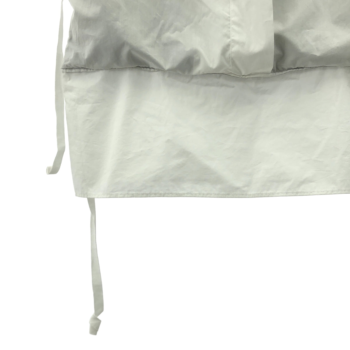 MM6 Maison Margiela / エムエムシックスメゾンマルジェラ | キュプラ コットン 2WAY ノースリーブ ワンピース ブラウス | 40 | ホワイト / ブラック | レディース