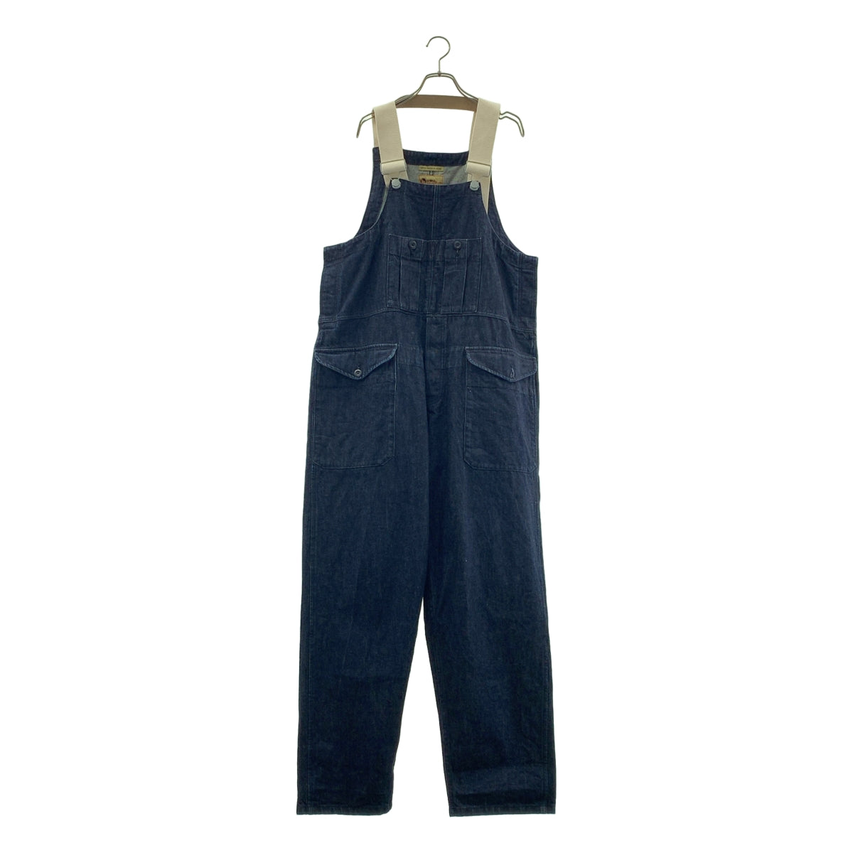 NIGEL CABOURN LYBRO / ナイジェルケーボンライブロ | 2024AW | レイルウェイダングヘビーコットン デニム オーバーオール | 48 | メンズ