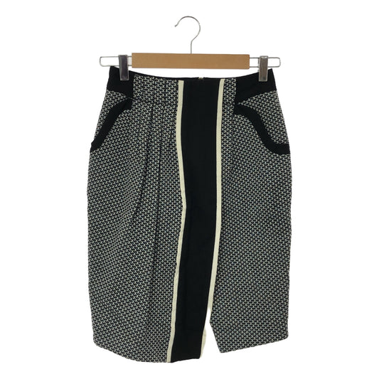 Mame Kurogouchi | MONOTONE TIGHT SKIRT / Layered knit skirt / Fully lined | 1 | Women's