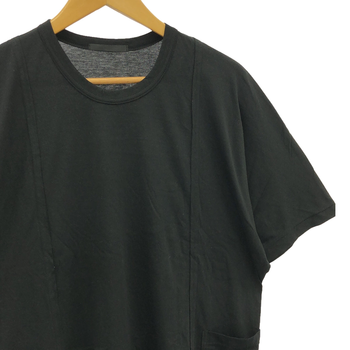 The Viridi-Anne | 2019SS | Cotton silk T-shirt with side pockets | 1 | Men's