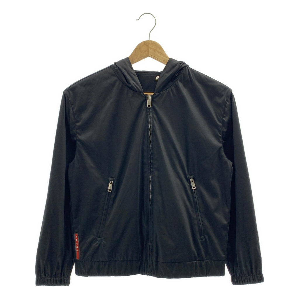 PRADA SPORT / 프라다 스포츠 | logo nylon rayon zip hoodie 나일론 레이온 지퍼 파커 | 38 |