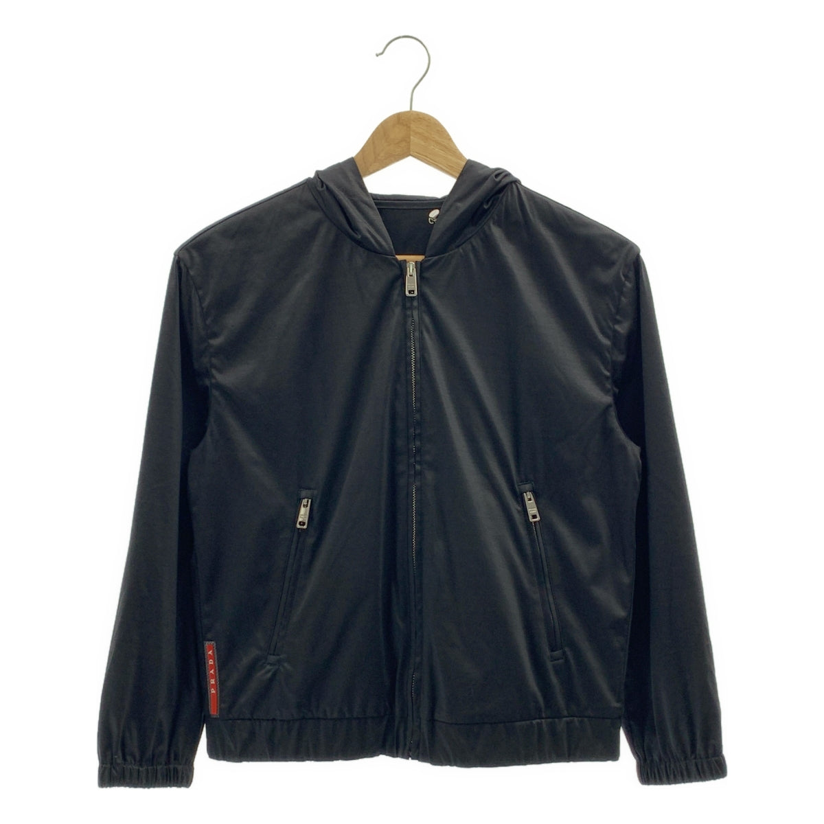 PRADA SPORT / 프라다 스포츠 | logo nylon rayon zip hoodie 나일론 레이온 지퍼 파커 | 38 |