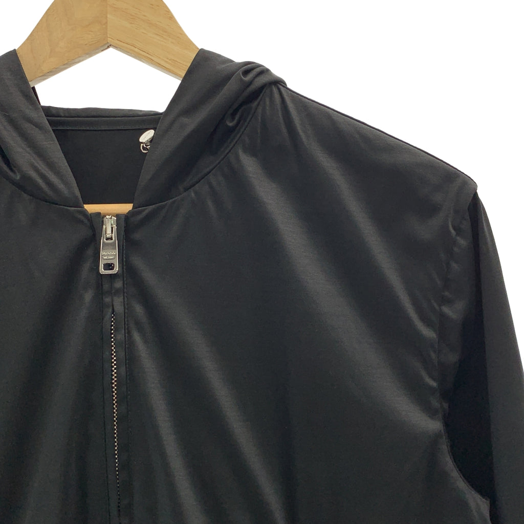 PRADA SPORT / 프라다 스포츠 | logo nylon rayon zip hoodie 나일론 레이온 지퍼 파커 | 38 |