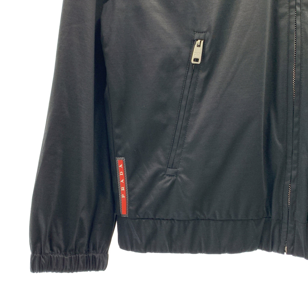 PRADA SPORT / 프라다 스포츠 | logo nylon rayon zip hoodie 나일론 레이온 지퍼 파커 | 38 |