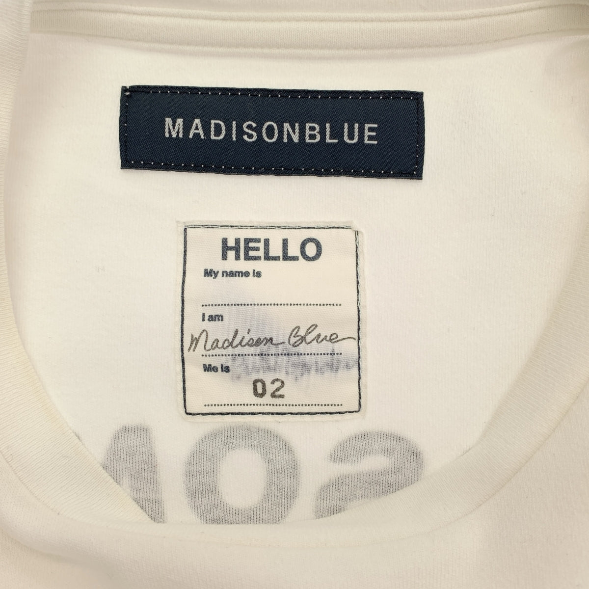 MADISON BLUE / マディソンブルー | 2023AW | バックプリント クルーネック Tシャツ カットソー | 02（M) | レディース