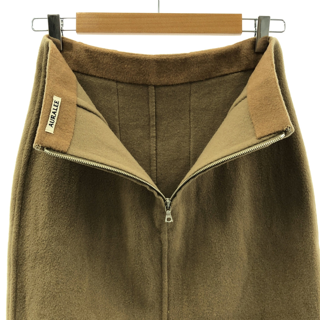 AURALEE / オーラリー | BEAVER MELTON HAND SEWN SKIRT ウール ビーバーメルトン ハンドソーン スカート | 1 | レディース