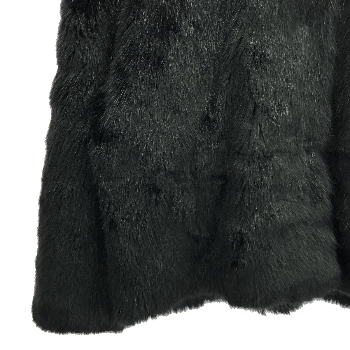 【美品】  JAKKE / ジャッキー | フェイクファー フーデッド ショートコート | UK8 | ブラック | レディース