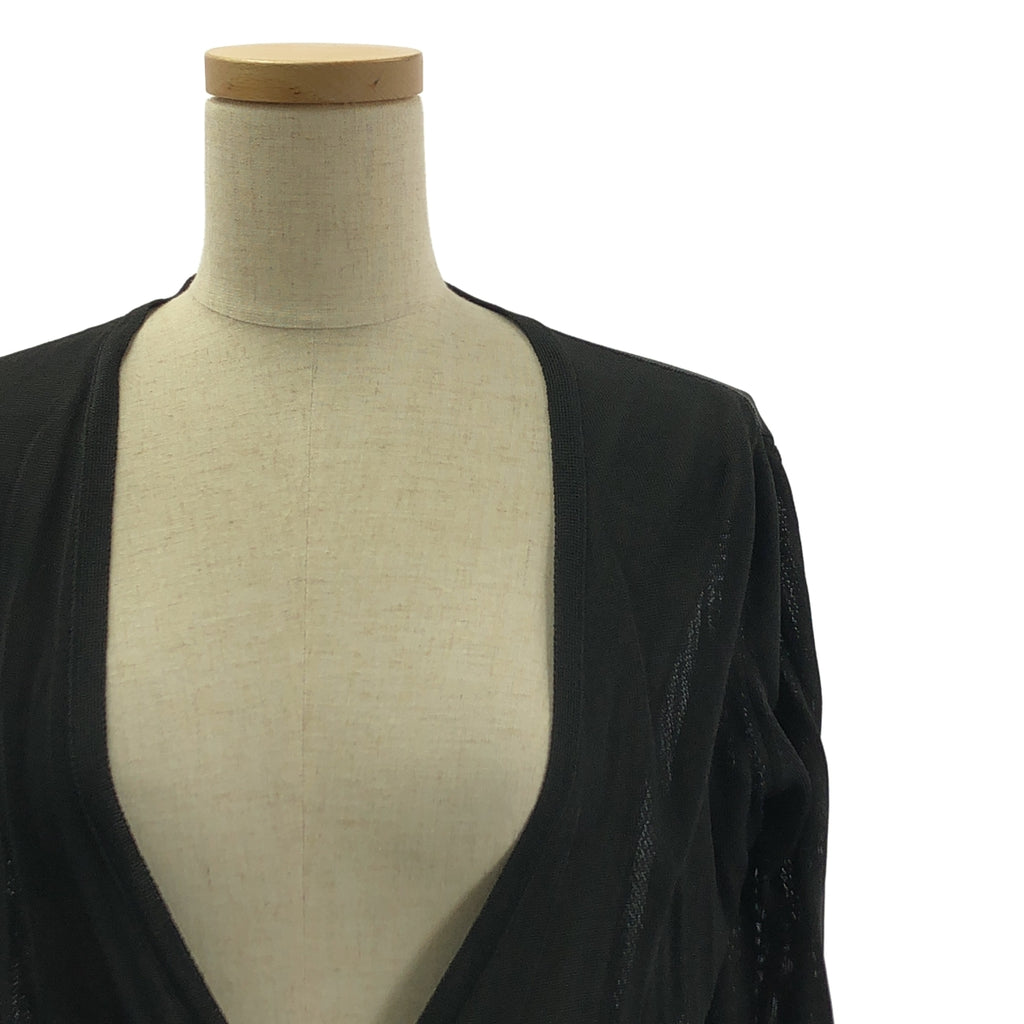 MARINE SERRE / マリーンセル | 異素材切替 ロング ラップ パッチワーク ワンピース | 36 | レディース