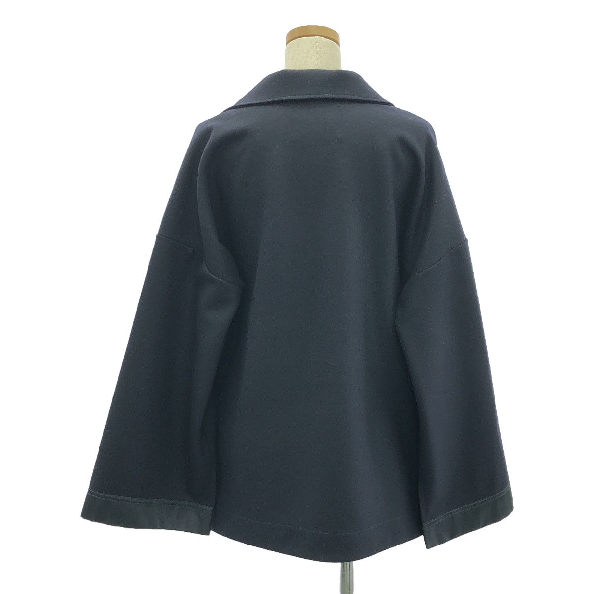 【美品】  JIL SANDER / ジルサンダー | ウールスキッパー プルオーバー | 32 | ネイビー/ブラック | レディース