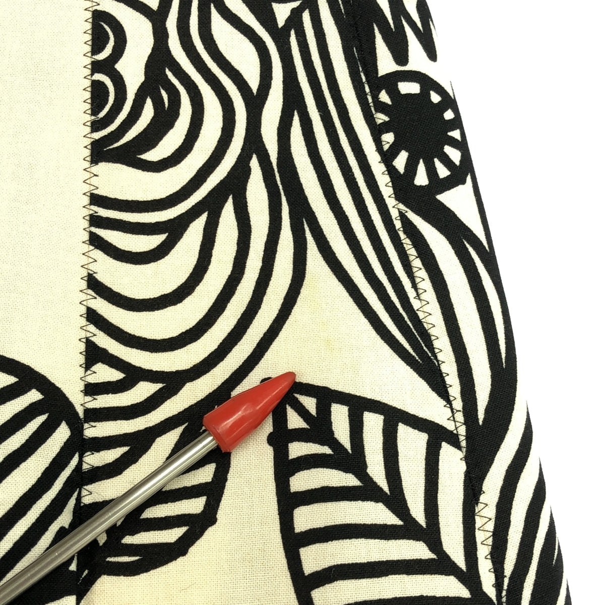 【미품】 JUNYA WATANABE COMME des GARCONS / 준야와타나베 | 2018SS | × marimekko 코튼 총 무늬 오버 스커트 | S | 멀티 컬러 | 여성