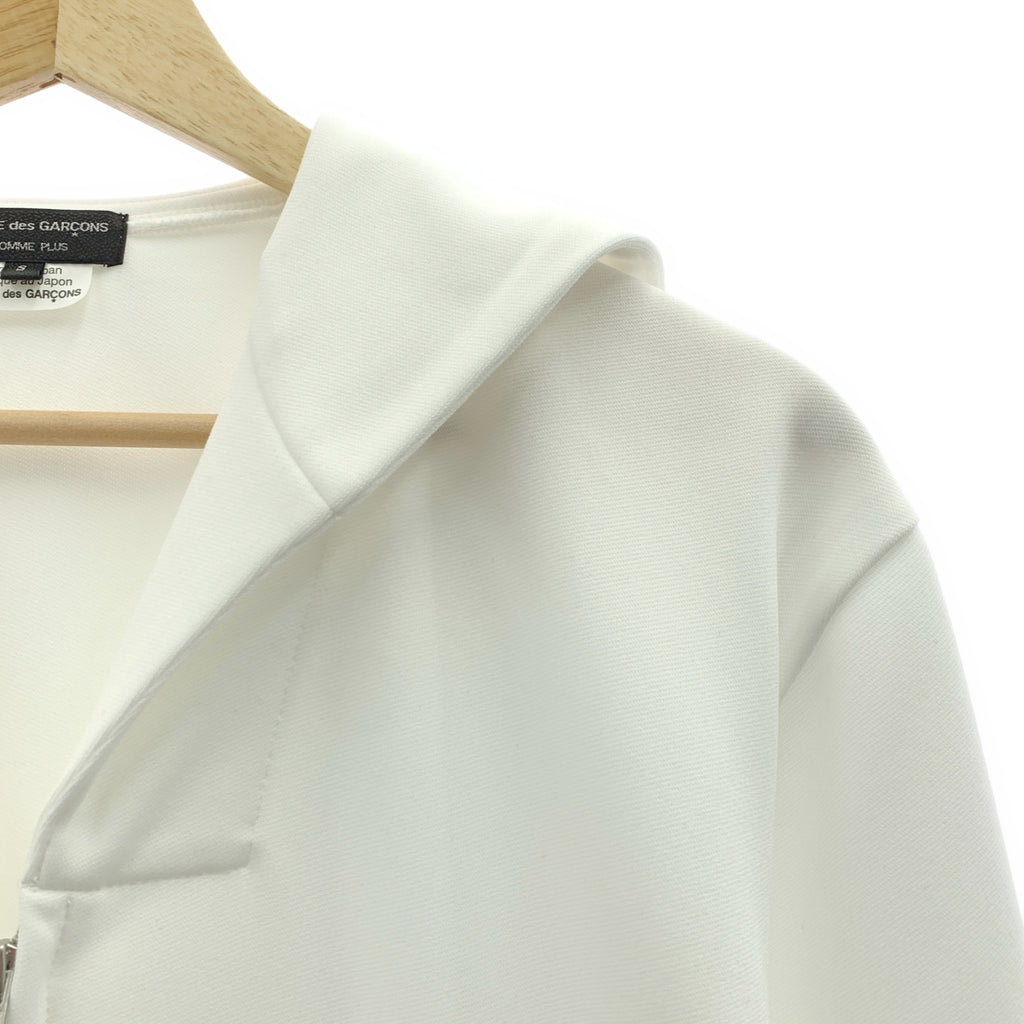 【美品】  COMME des GARCONS HOMME PLUS / コムデギャルソンオムプリュス | 2025SS | 変形カラー トラックジャケット | S | ホワイト | メンズ