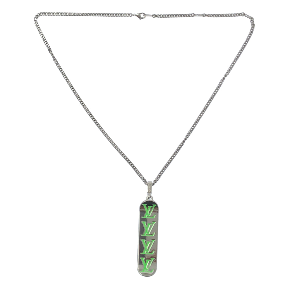 【成色極佳】路易威登 MP3277 滑板鏈項鍊 | 銀色 | 女士