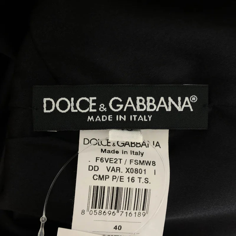 DOLCE＆GABBANA / ドルチェ＆ガッバーナドルガバ | 総柄 フラワー ジャガード ドレス ワンピース / シルク総裏地 | 40 | レディース