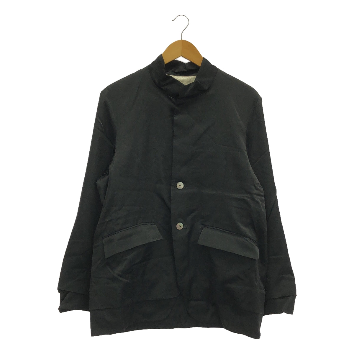 【新品】  prasthana / プラスターナ | 残響 stand neck jacket | M | ブラック | メンズ