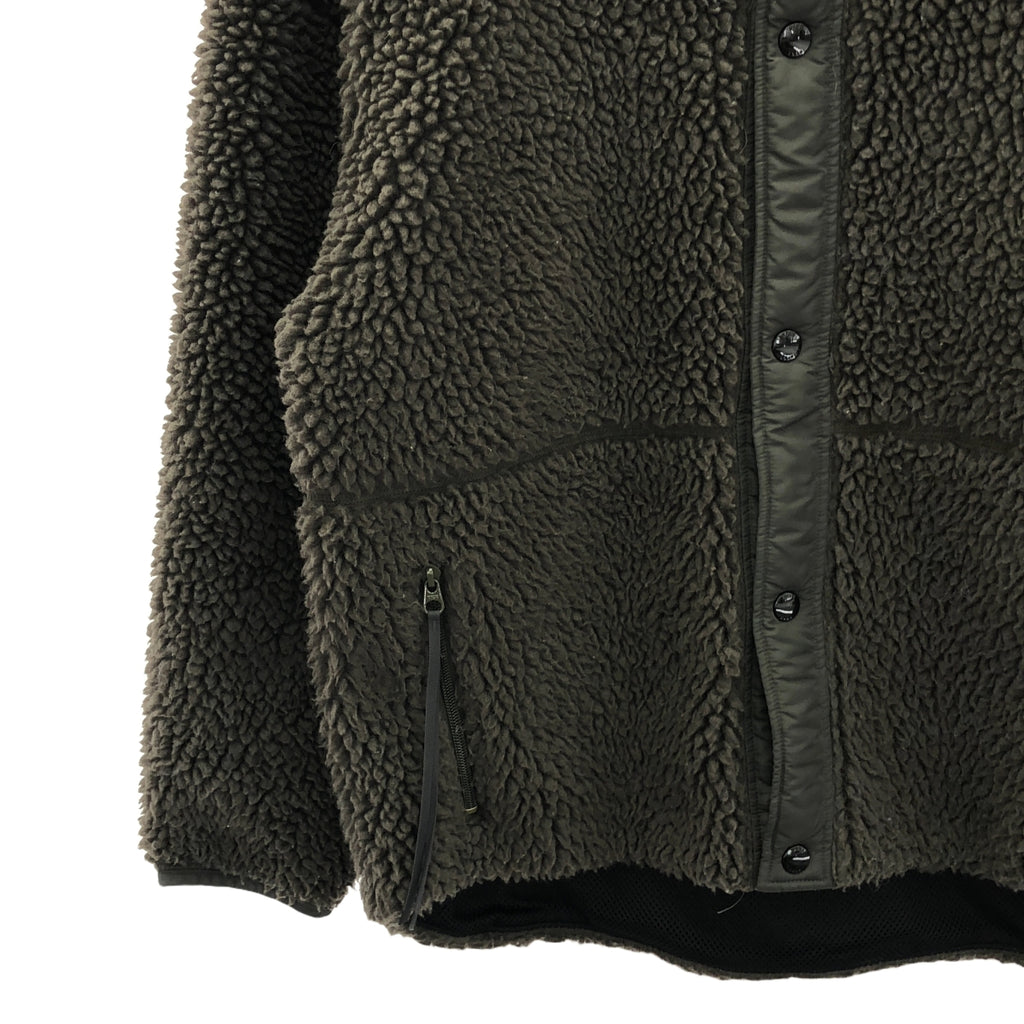 HYKE / 하이크 | 2021AW | FAUX SHEARLING JACKET / 보아 노 칼라 재킷 블루존 | 1 | 회색 | 여성