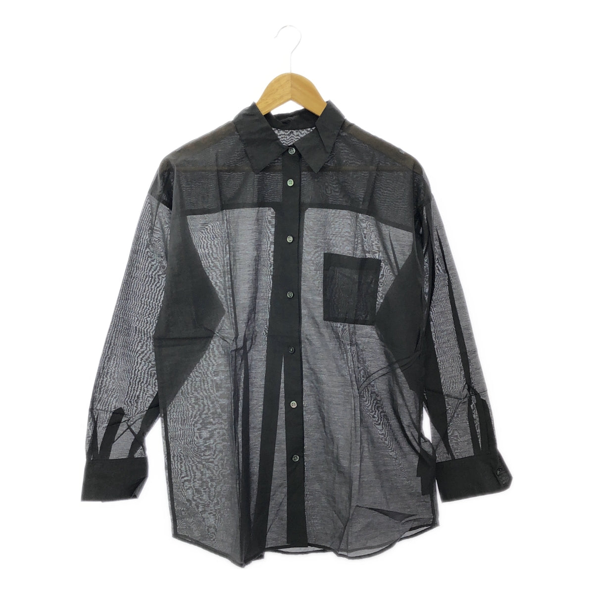 [New] JOURNAL STANDARD | 2024SS | Bright Sheer Lawn Shirt | F | Black | Women's