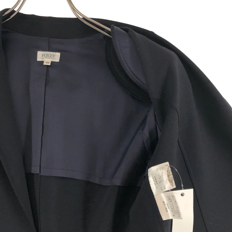 FOXEY / フォクシー | セットアップ ロゴボタン シングルジャケット / バックジップ ワンピース 総裏地 | 40 | レディース