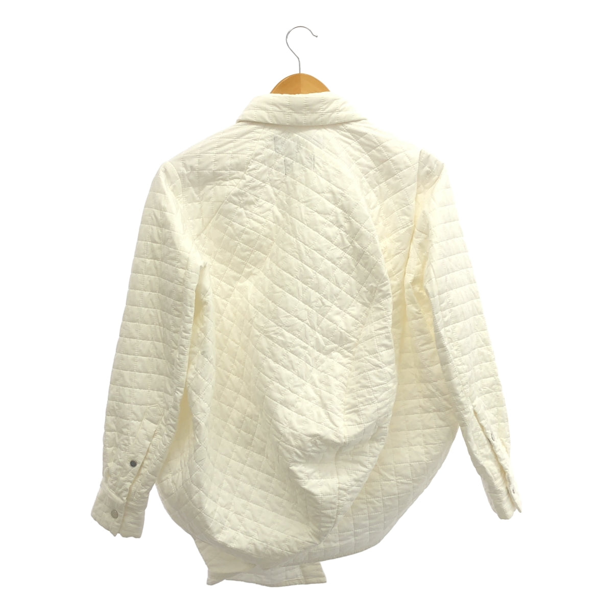 ANREALAGE / アンリアレイジ | 2022AW | 3D AERO LAYER PLANET BALL SHIRT 中綿 キルティング ボールシャツ | 38 | ホワイト | レディース