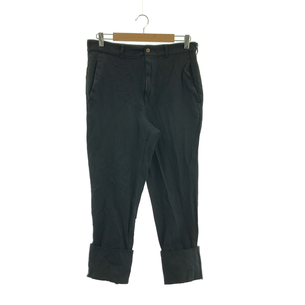 COMME des GARÇONS | 2013 秋冬系列 | 聚酯捲邊休閒褲 | M碼 | 黑色 | 女款