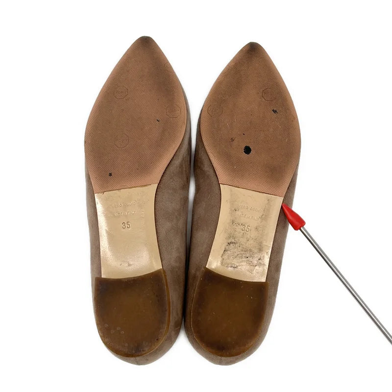 BALDAN / バルダン | Deuxieme Classe 取扱い / VELUKID スエード ポインテッドトゥ ミュール フラットシューズ | 35 | レディース
