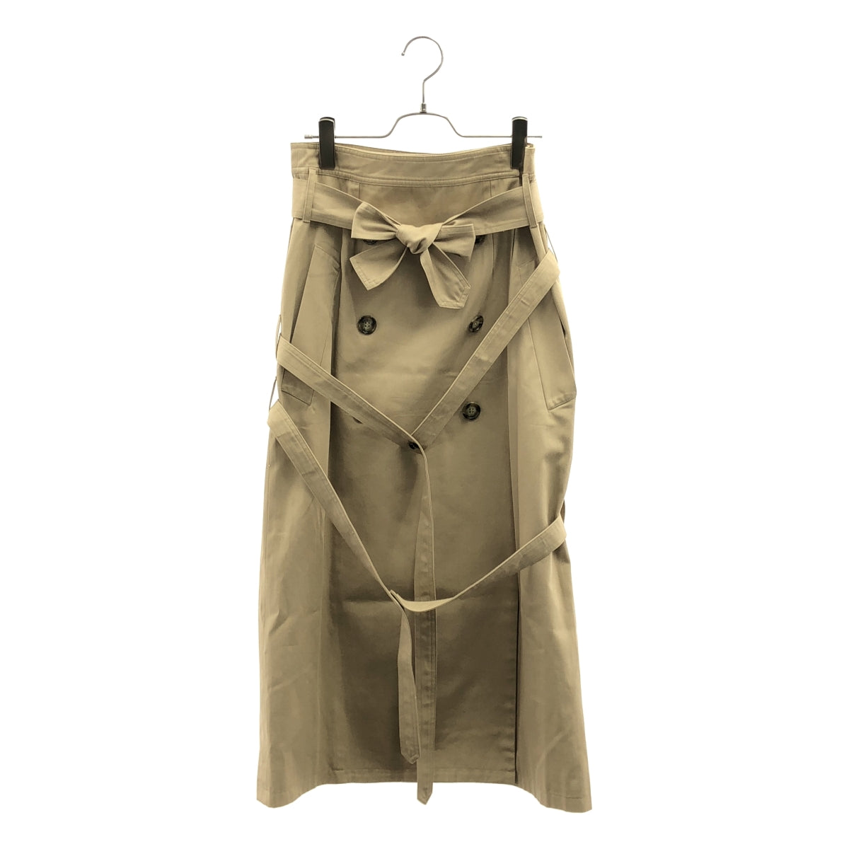 Rokh / ロック | コットン ラップ トレンチ スカート | 36 | ベージュ | レディース