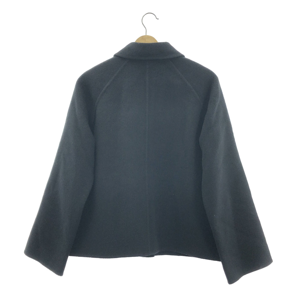 【新品】  HERMES / エルメス | カシミヤ ダブルフェイス ショートジャケット | 36 | ブラック | レディース