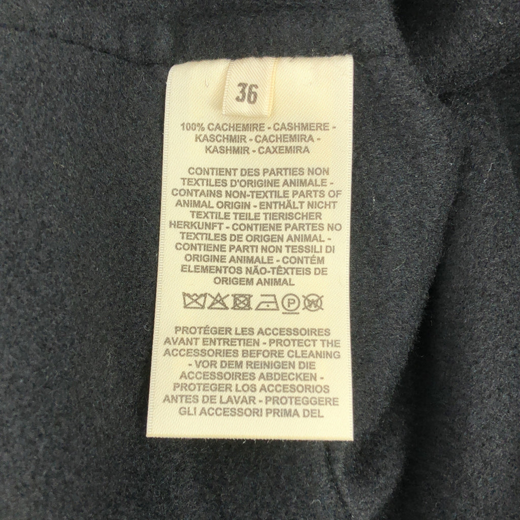 【新品】  HERMES / エルメス | カシミヤ ダブルフェイス ショートジャケット | 36 | ブラック | レディース