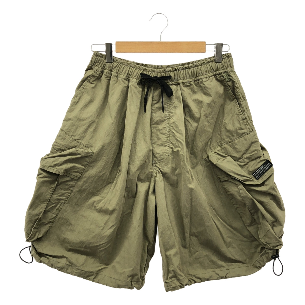 【美品】  P.A.M. / パム | 2024SS | GATEWAY CHOW SHORTS  / ドローストリング カーゴ ショート ワイド パンツ | XS | カーキ | レディース