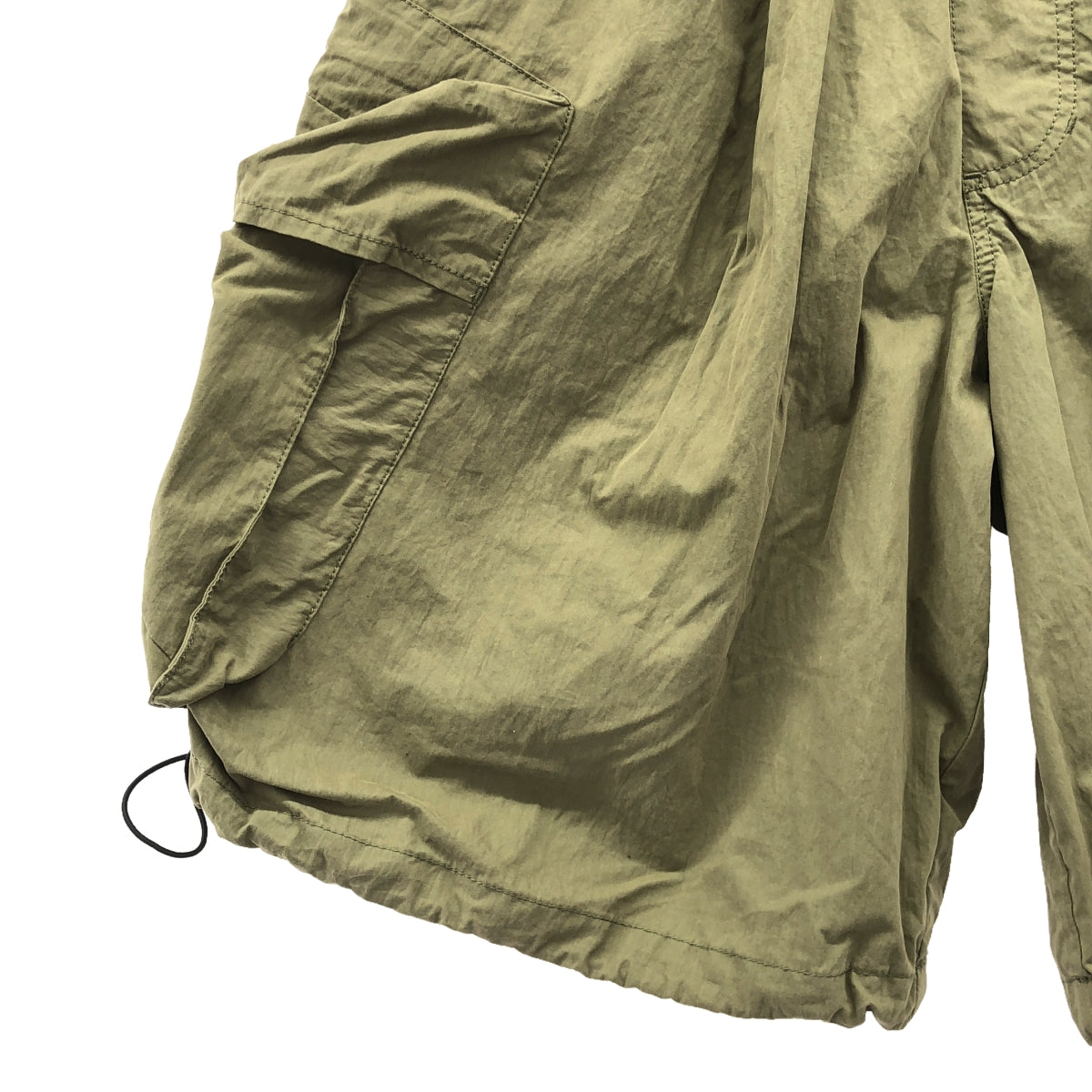 【美品】  P.A.M. / パム | 2024SS | GATEWAY CHOW SHORTS  / ドローストリング カーゴ ショート ワイド パンツ | XS | カーキ | レディース