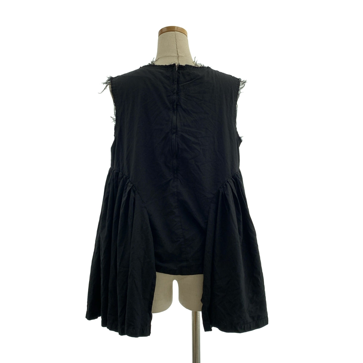 COMME des GARCONS / コムデギャルソン | 2023SS | ポリエステル 変形 カットオフ ギャザー ボリューム シャツ ブラウス | M | レディース
