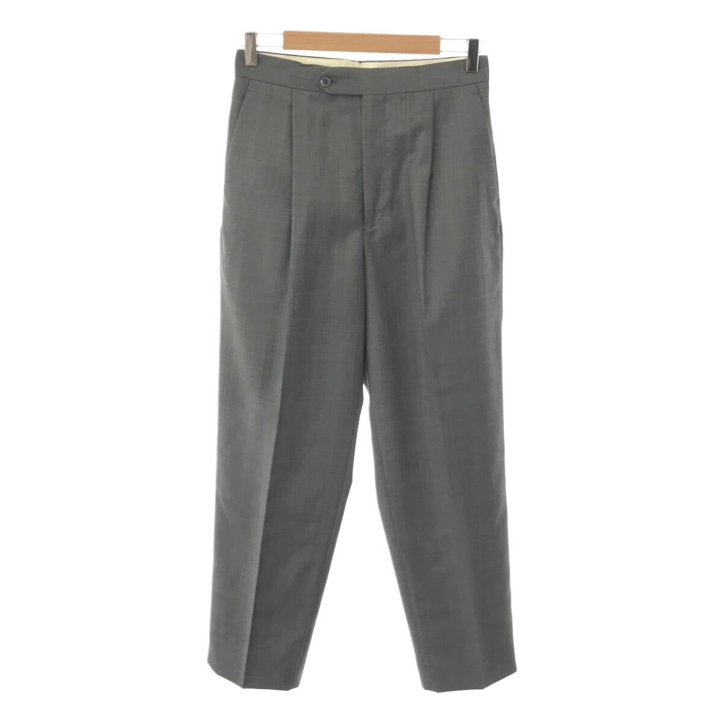 [狀況良好] 抽屜 | 2021春夏 |羊毛窗格格紋塞入式休閒褲 | 38 |灰色 |女性的