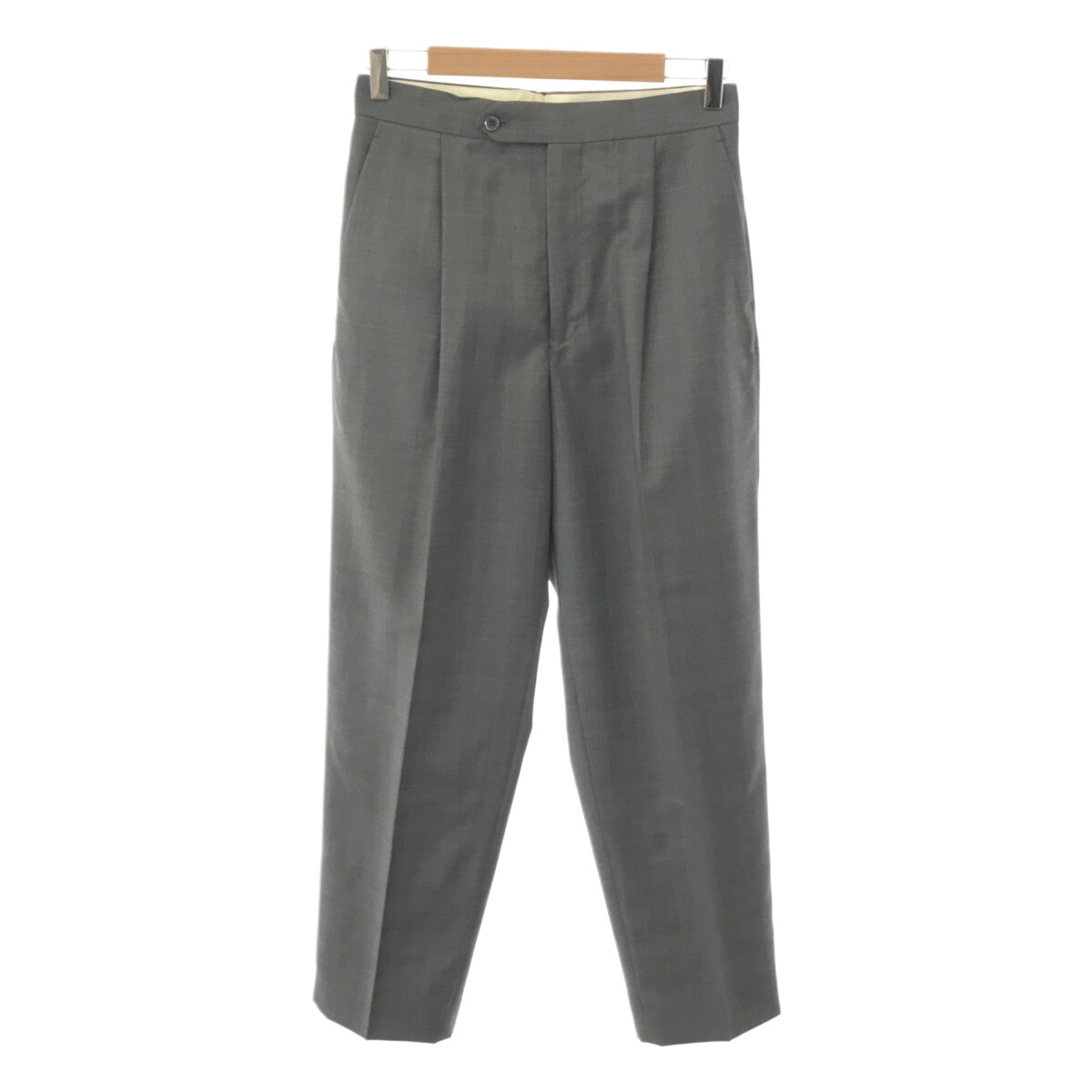 [狀況良好] 抽屜 | 2021春夏 |羊毛窗格格紋塞入式休閒褲 | 38 |灰色 |女性的