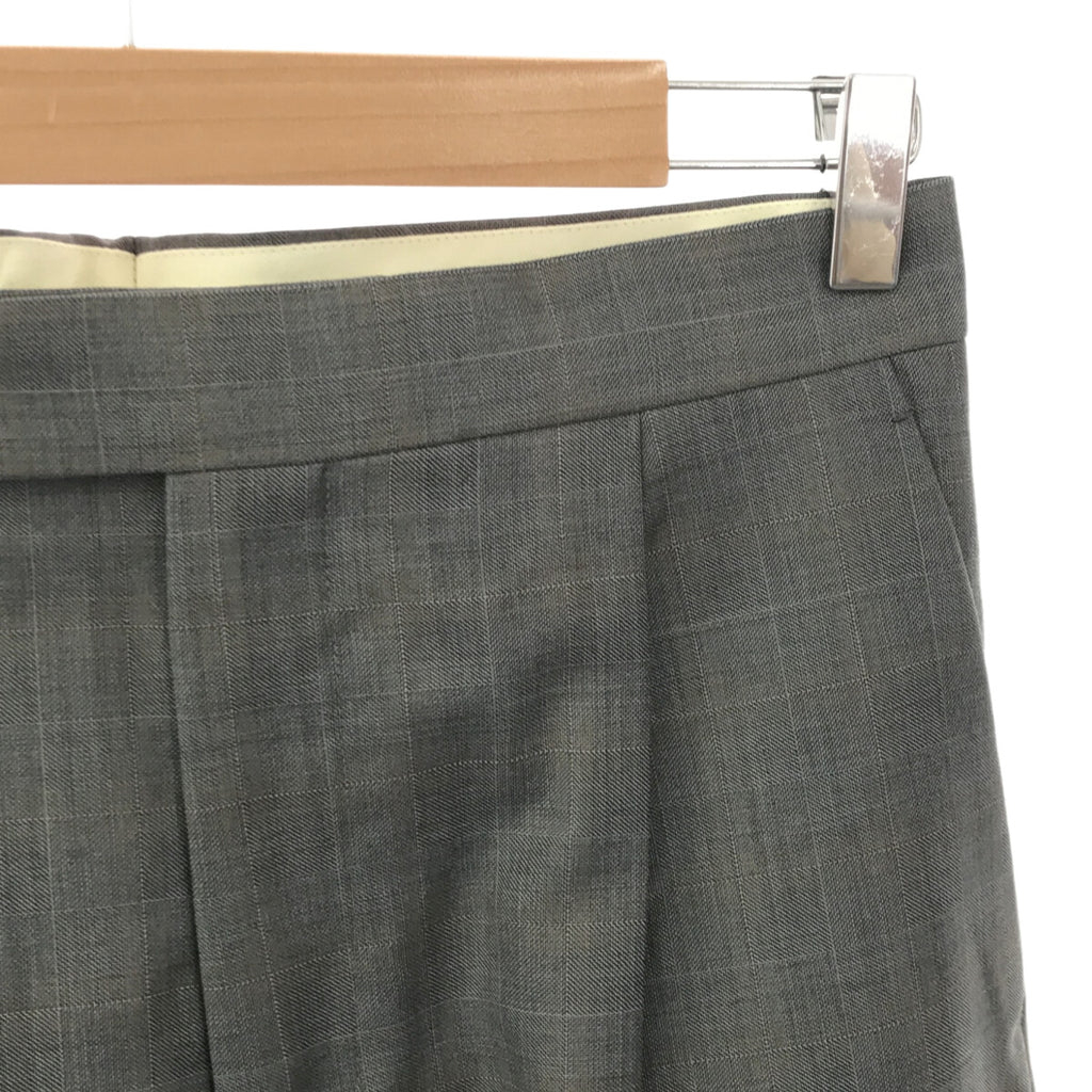 [狀況良好] 抽屜 | 2021春夏 |羊毛窗格格紋塞入式休閒褲 | 38 |灰色 |女性的