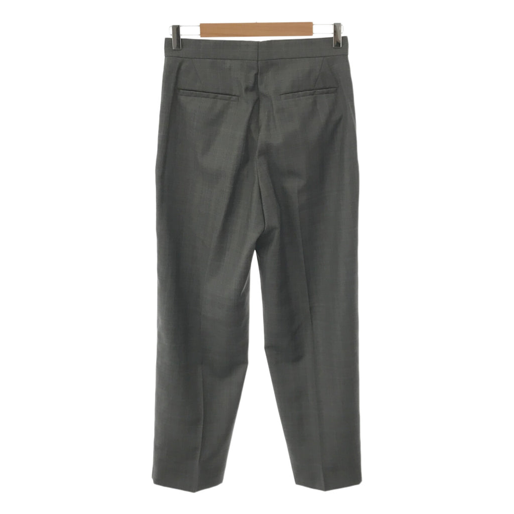 [狀況良好] 抽屜 | 2021春夏 |羊毛窗格格紋塞入式休閒褲 | 38 |灰色 |女性的