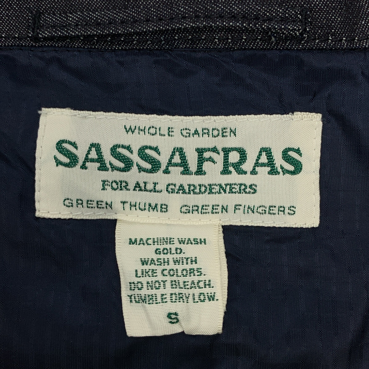 SASSAFRAS / ササフラス | wheel barrow jacket デニムジャケット | S | メンズ