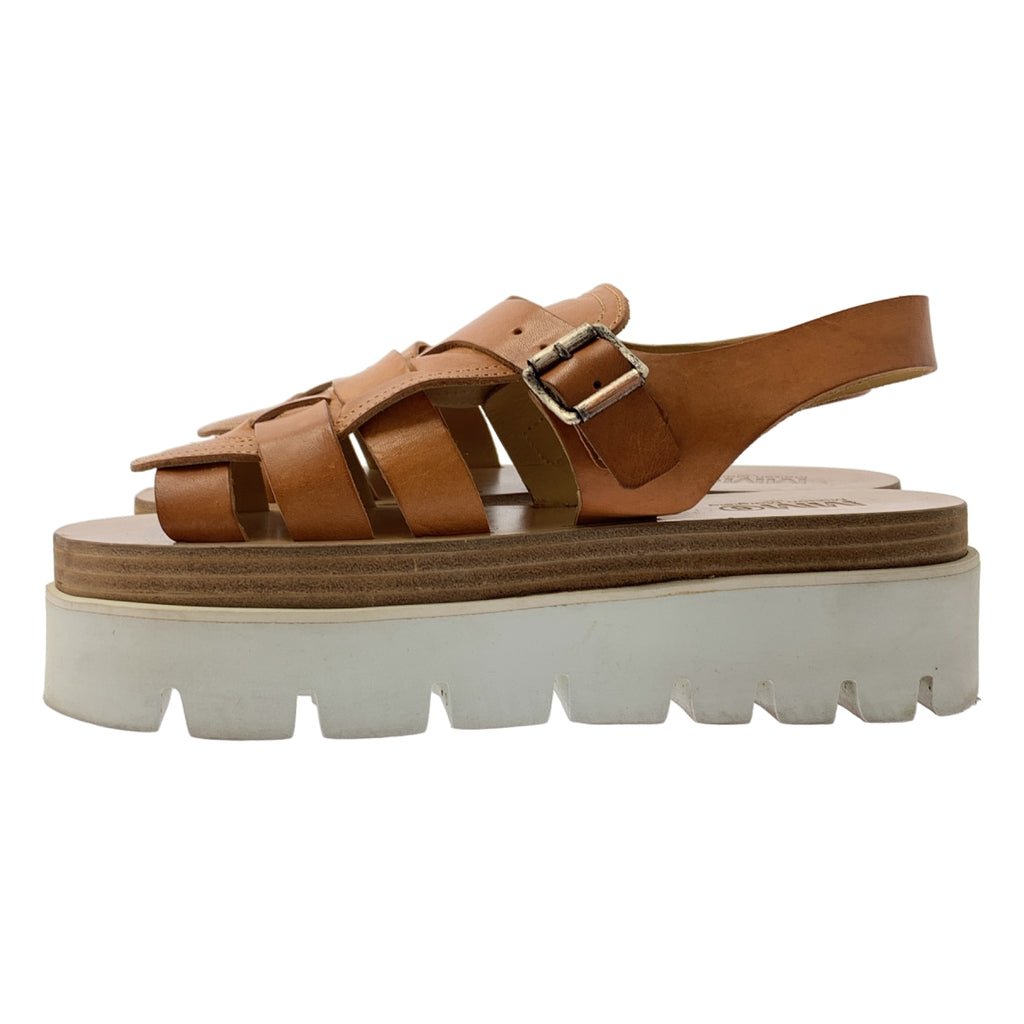 MM6 Maison Margiela / 엠엠 식스 메종 마르젤라 | 가죽 스트랩 플랫폼 샌들 | 37 |