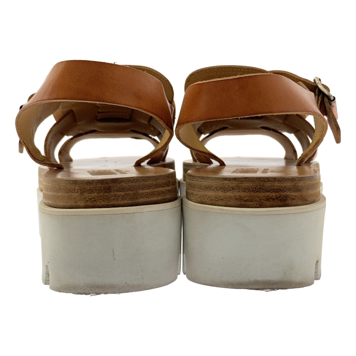 MM6 Maison Margiela / 엠엠 식스 메종 마르젤라 | 가죽 스트랩 플랫폼 샌들 | 37 |