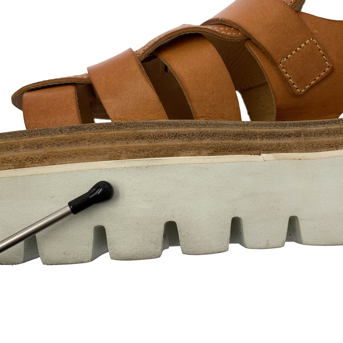 MM6 Maison Margiela / 엠엠 식스 메종 마르젤라 | 가죽 스트랩 플랫폼 샌들 | 37 |