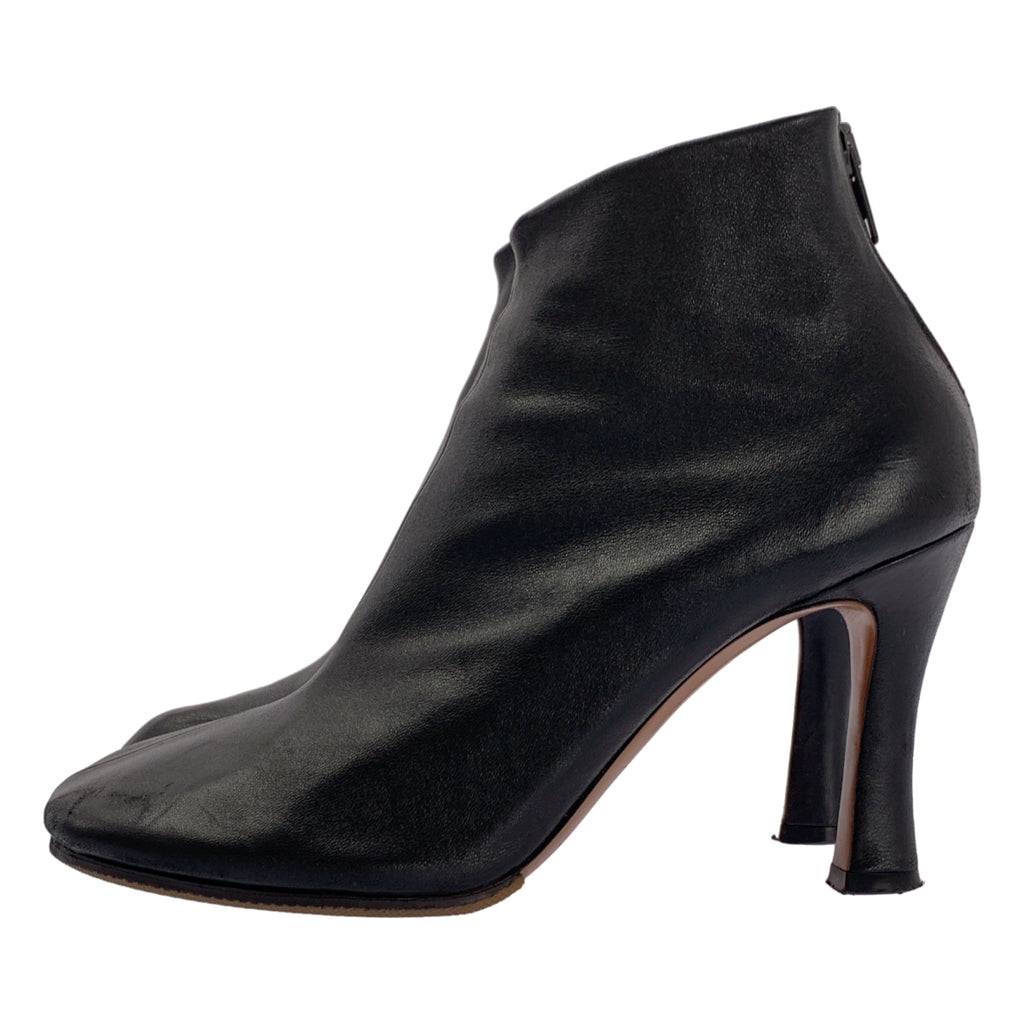 CELINE / セリーヌ | by Phoebe Philo フィービー /  レザー スクエアトゥ ヒール ブーツ | 37 | レディース